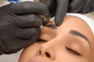 Microblading eyebrows in Pineville, near Charlotte, NC